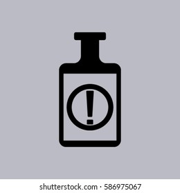 Isolated chemical test tube