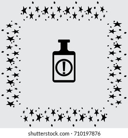 Isolated chemical test tube