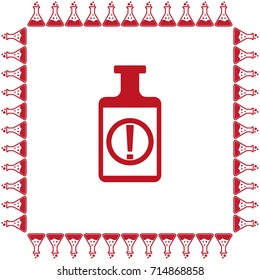 Isolated chemical test tube