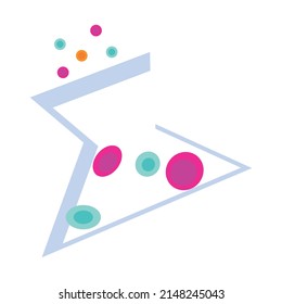 Isolated chemistry test tube icon School supply Vector