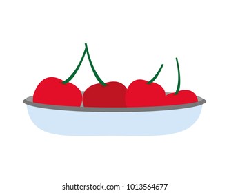 Isolated cherry design