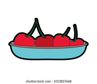 Isolated cherry design