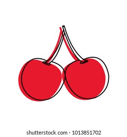 Isolated cherry design
