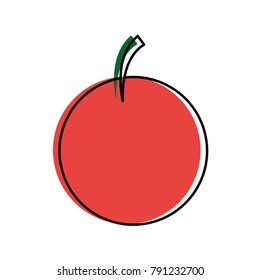 Isolated cherry design