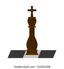 Isolated chess piece design