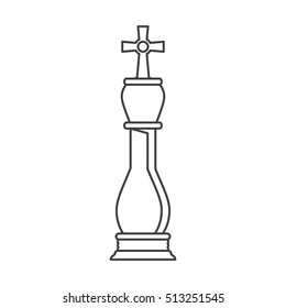 Isolated chess piece design