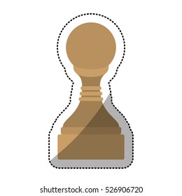 Isolated chess piece design