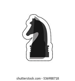 Isolated chess piece design