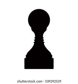 Isolated chess piece design