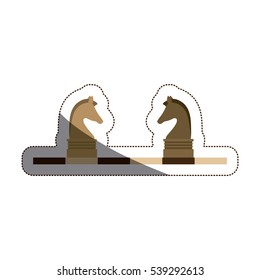 Isolated chess piece design