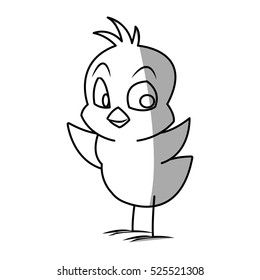 Isolated chicken cartoon design