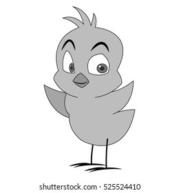 Isolated chicken cartoon design