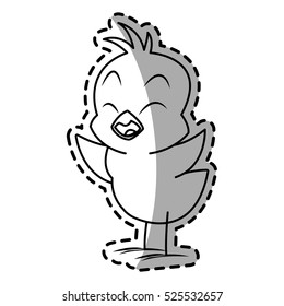 Isolated chicken cartoon design