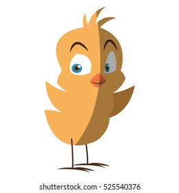 Isolated chicken cartoon design