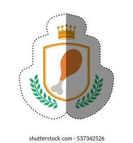 Isolated chicken design