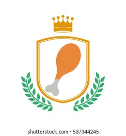 Isolated chicken design