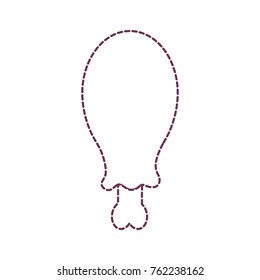Isolated chicken design