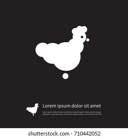Isolated Chicken Icon. Bantam Vector Element Can Be Used For Chicken, Rooster, Cock Design Concept.