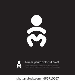 Isolated Child Icon. Baby Vector Element Can Be Used For Kid, Baby, Child Design Concept.