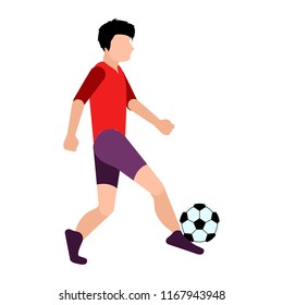 Isolated children playing soccer icon. Vector illustration design