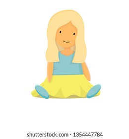 Isolated children's toys. Popular gifts. Vector illustration
