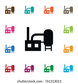 Isolated Chimney Icon. Manufacture Vector Element Can Be Used For Manufacture, Factory, Chimney Design Concept.