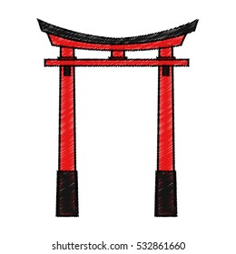 Isolated china arch design