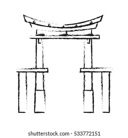 Isolated china arch design