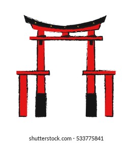 Isolated china arch design