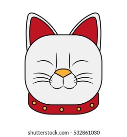 Isolated china cat design