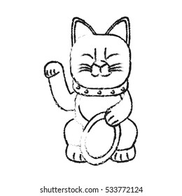 Isolated china cat design