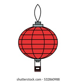 Isolated china lamp design