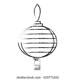Isolated china lamp design