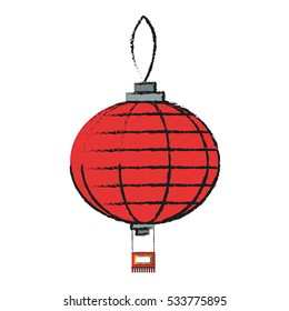 Isolated china lamp design