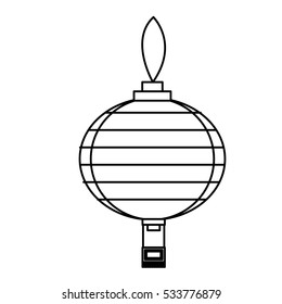 Isolated china lamp design