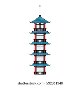 Isolated china tower design