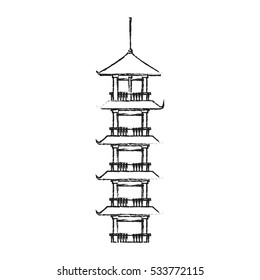 Isolated china tower design