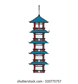 Isolated china tower design