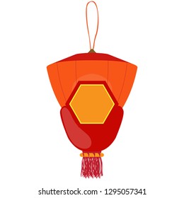 Isolated chinese lamp image. Vector illustration design