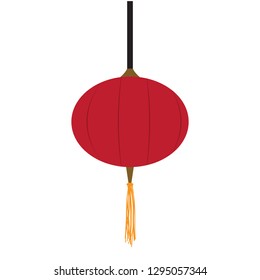 Isolated chinese lamp image. Vector illustration design
