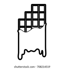 Isolated chocolate bar design