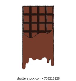 Isolated chocolate bar design