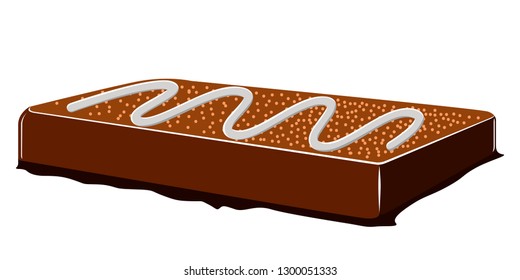 Isolated chocolate bar icon. Vector illustration design