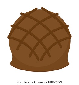 Isolated chocolate candy