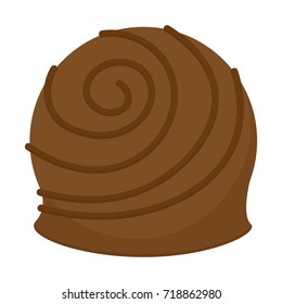 Isolated chocolate candy
