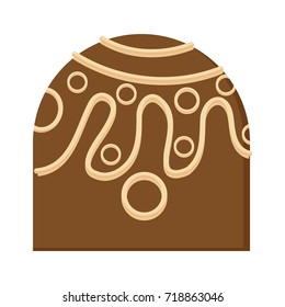 Isolated chocolate candy