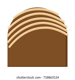 Isolated chocolate candy