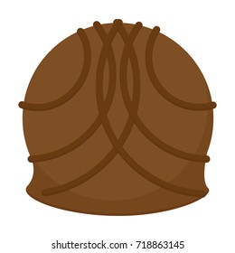 Isolated chocolate candy