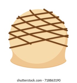 Isolated chocolate candy