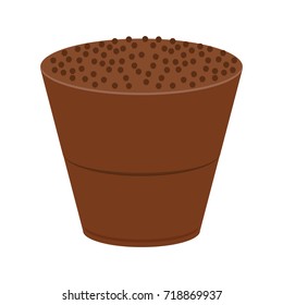 Isolated chocolate candy on a white background, vector illustration